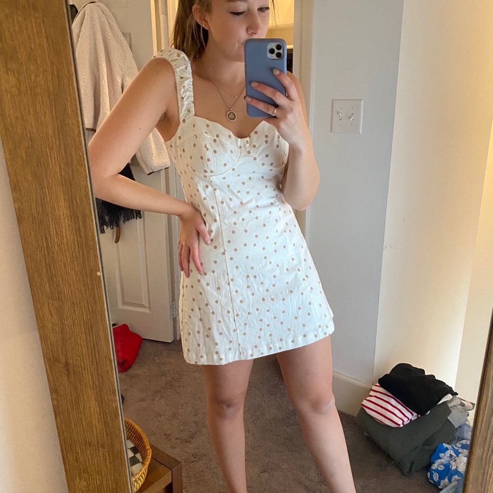Puff Sleeve Mini Dress